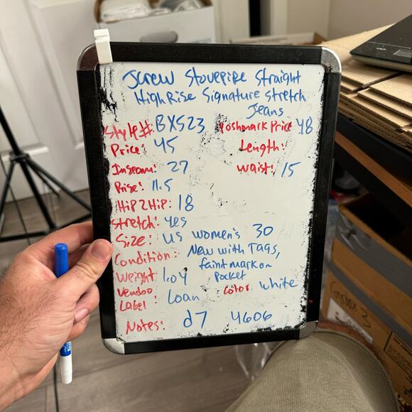 J Crew Stovepipe Straight High Rise Signature Stretch Jeans US Women's 30 New - Picture 7 of 7